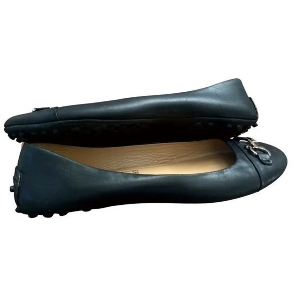 Ferragamo Driver Ballet Flats in Black - Size 7M